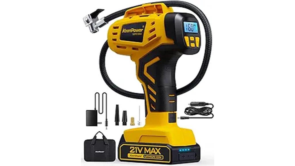 rechargeable portable tire inflator