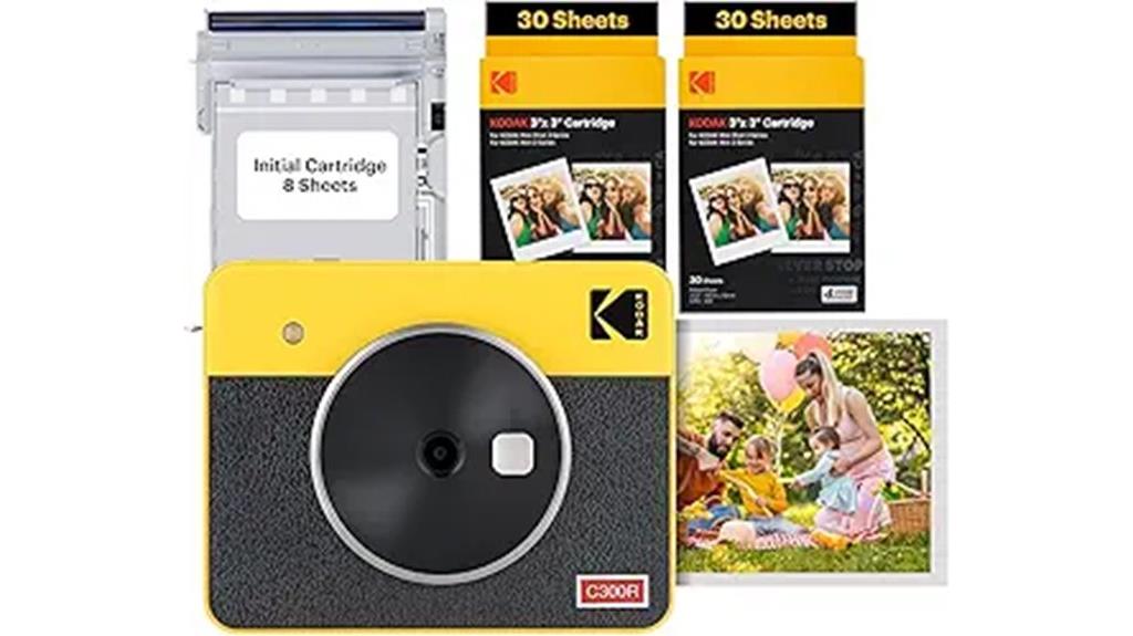 retro instant digital camera