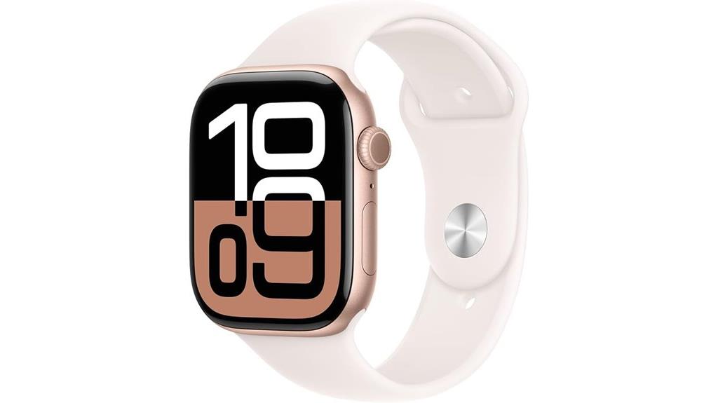 rose gold 46mm smartwatch