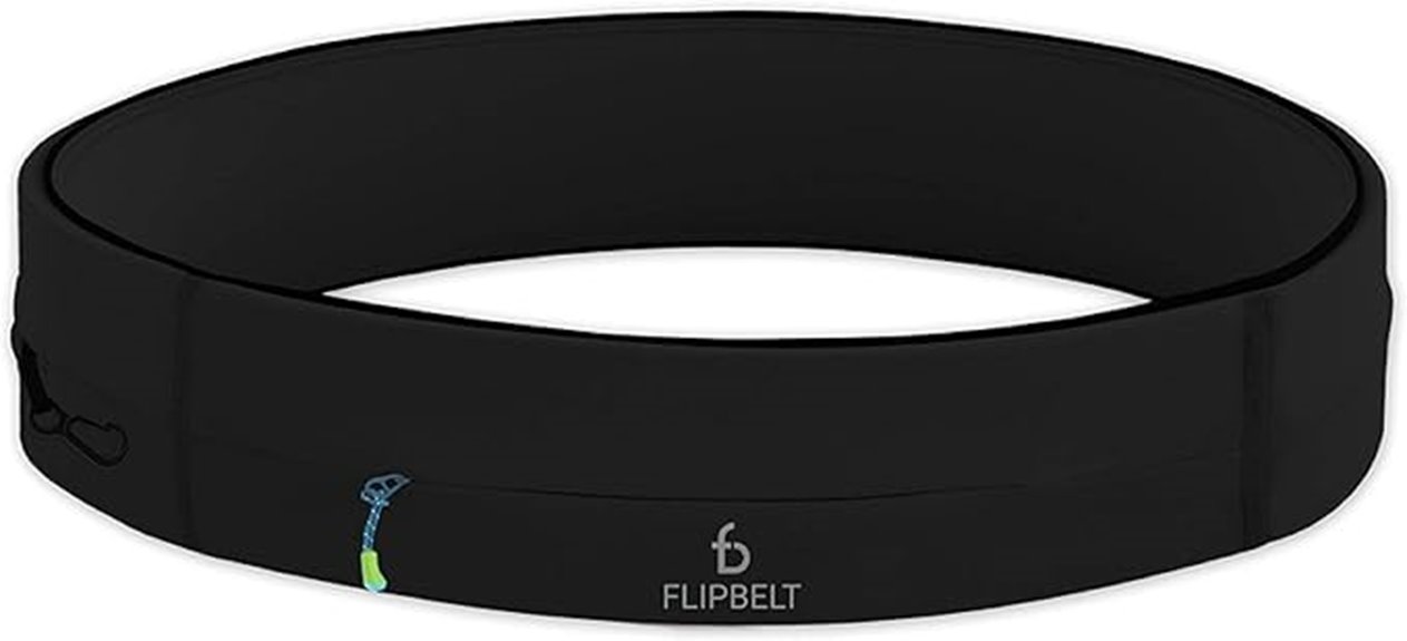 secure zipper waist belt