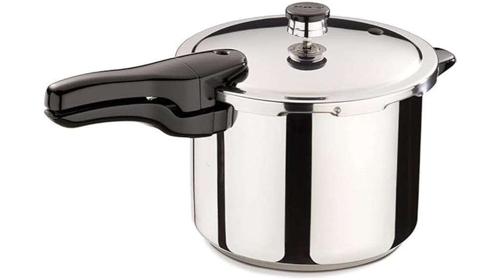 six quart stainless cooker