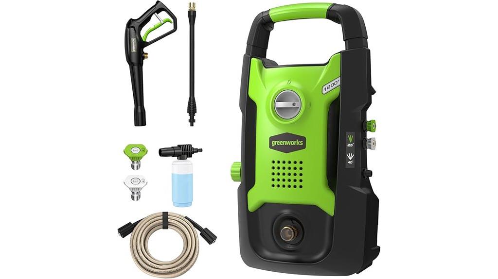 small green electric washer
