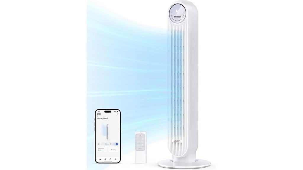 smart oscillating floor fan