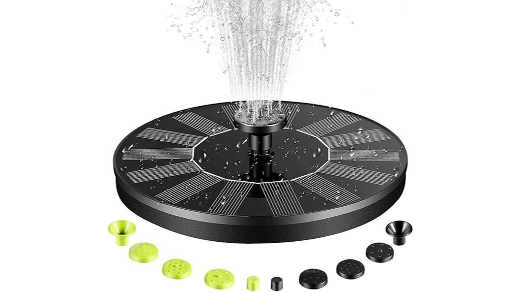 solar powered bird fountain