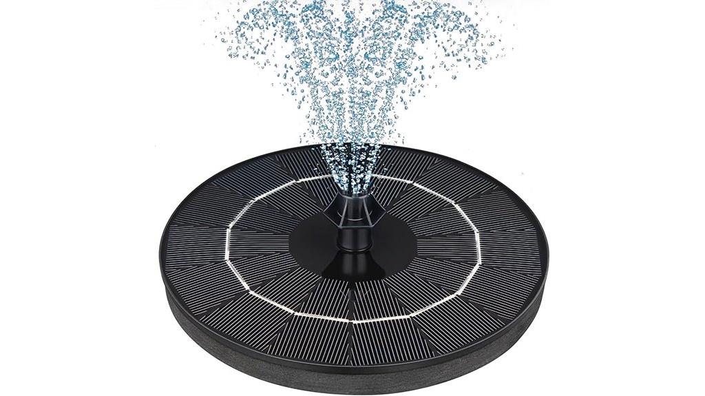 solar powered fountain nozzles