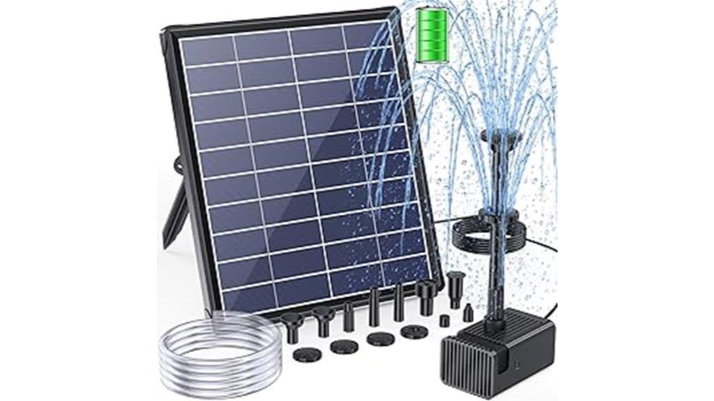 solar powered fountain pump