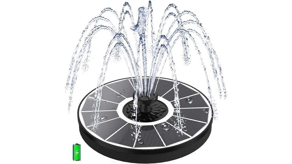 solar powered fountain pump