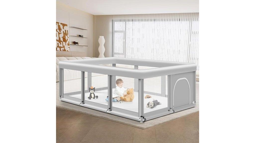 spacious toddler play enclosure