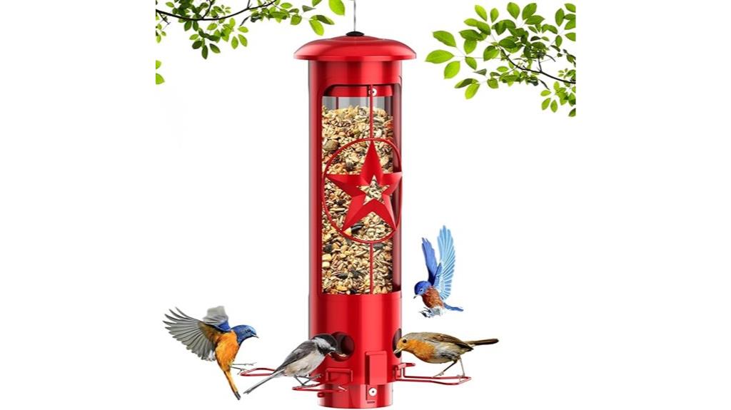 squirrel resistant outdoor bird feeders