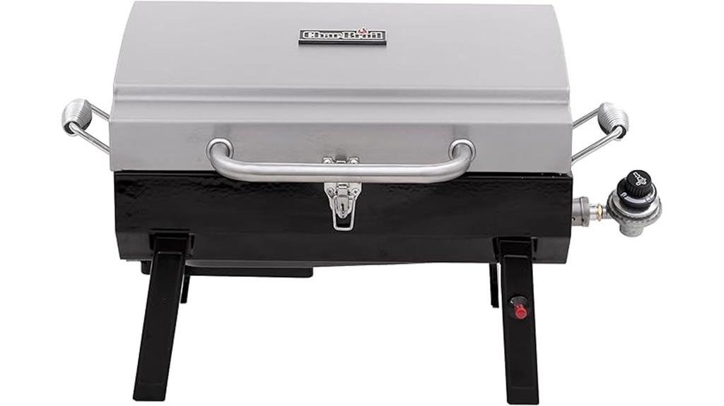 stainless portable propane grill