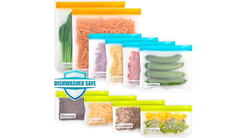 ten bpa free freezer bags