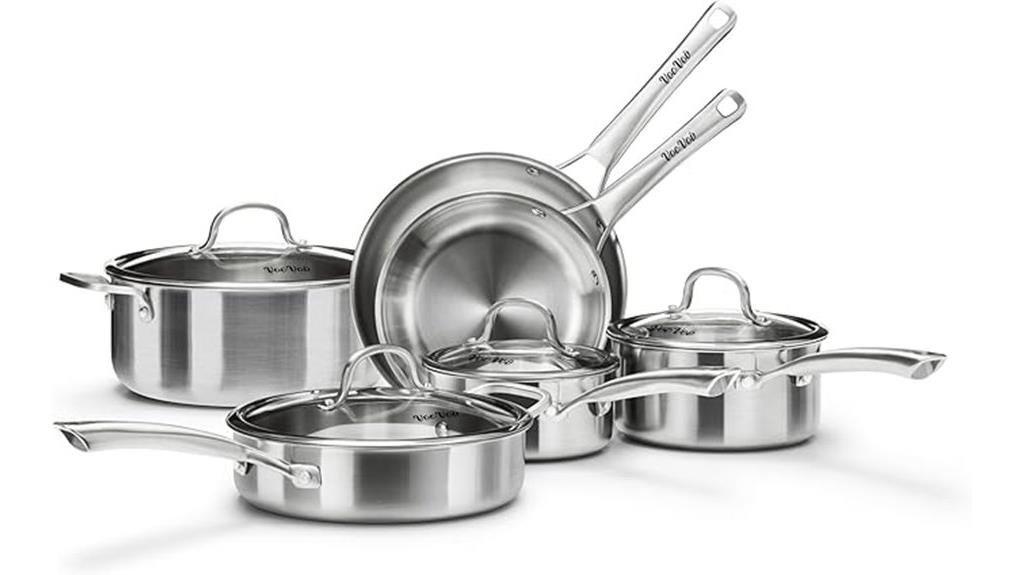 ten piece stainless steel