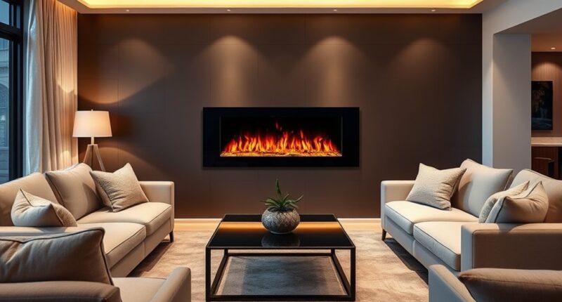 top 13 stylish electric fireplaces
