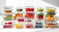 top glass food storage