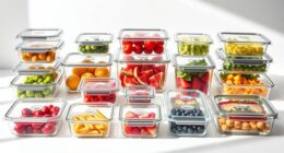 top glass food storage
