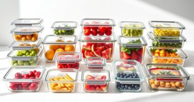 top glass food storage