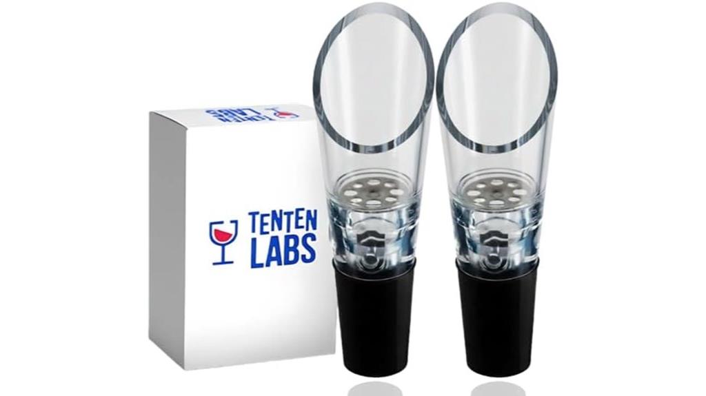 two pack wine aerator pourers