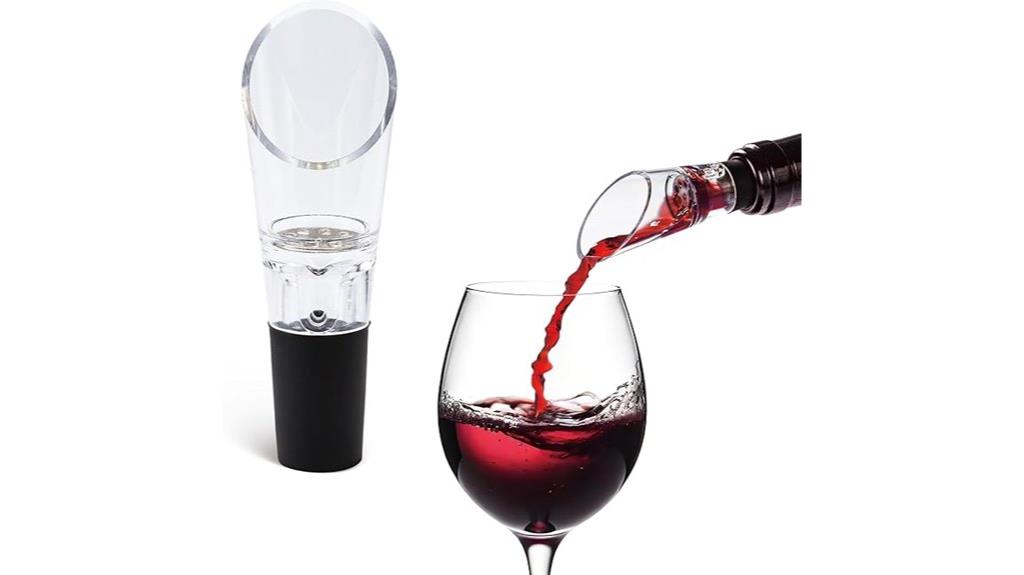 two piece wine aerators