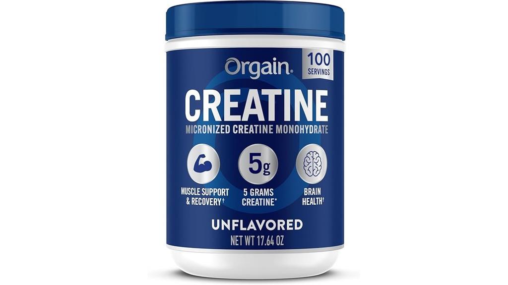 unflavored creatine powder pack