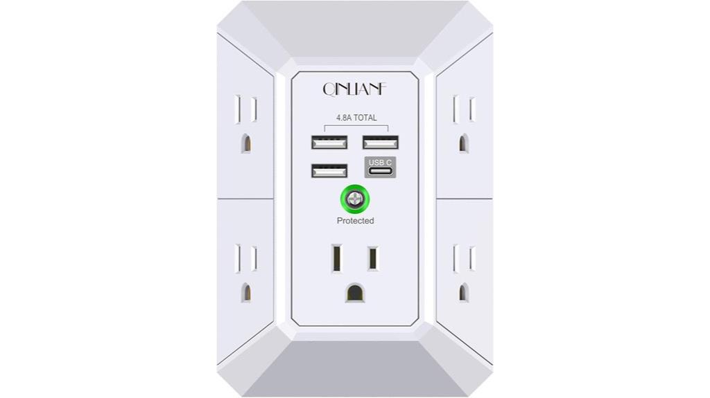 wall outlet with usb