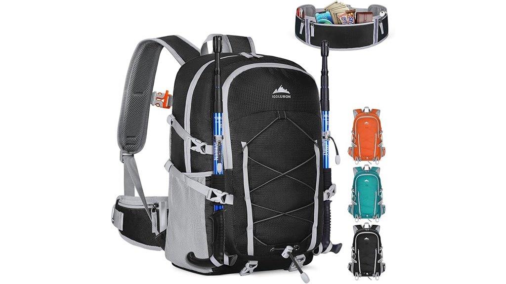 waterproof 40l hiking backpack
