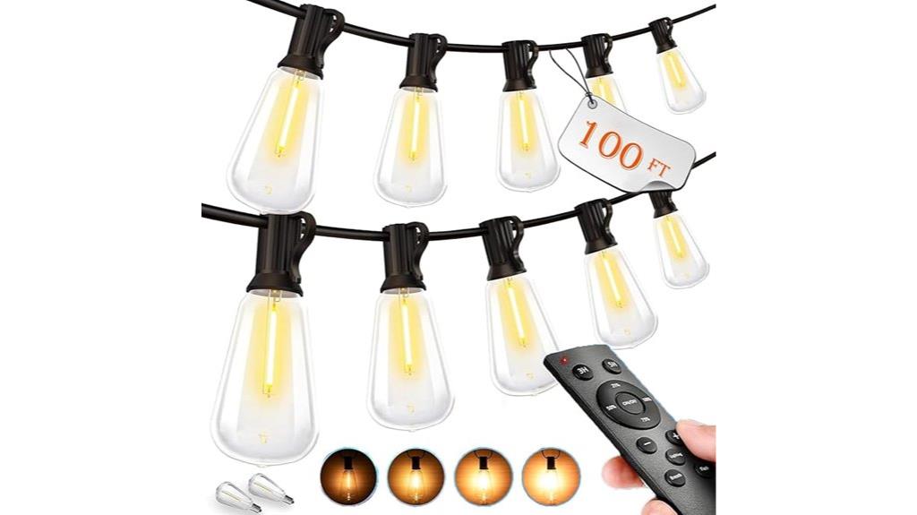 waterproof dimmable outdoor string
