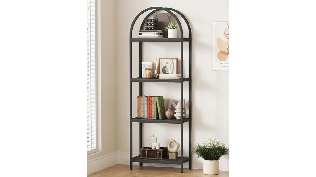 yusong four tier arch bookcase