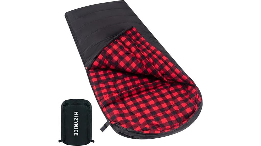 zero degree big tall sleeping bag