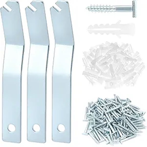 QWORK T-Screw Security Hangers (100 Pcs)