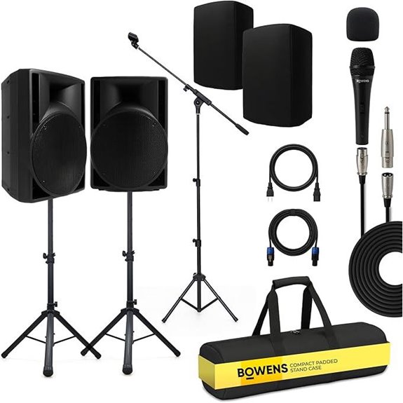 BOWENS 10 Inch 1000W PA System with Microphone