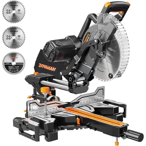 DOVAMAN 10-Inch Dual Bevel Sliding Miter Saw