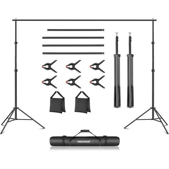 Neewer 10ft Studio Backdrop Support System with Accessories