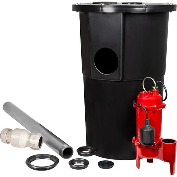 Red Lion 115V Sewage System with Cast Iron Pump