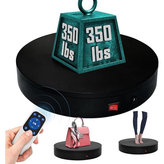 12.6-Inch Electric Motorized Rotating Display Turntable