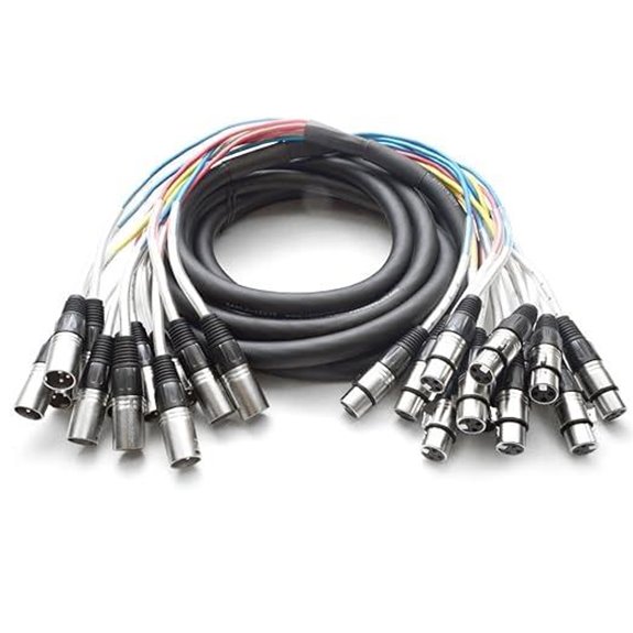 Seismic Audio 12-Channel XLR Snake Cable (15 ft)