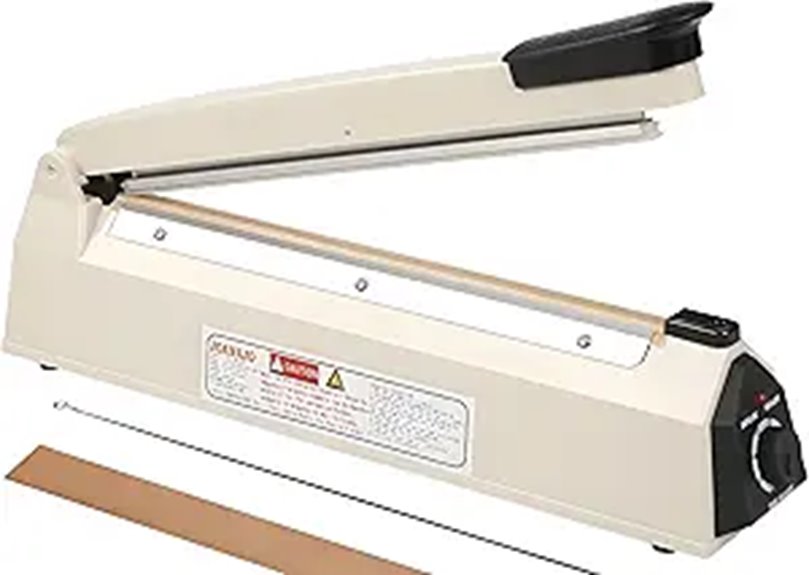 Impulse Sealer 12-inch Manual Heat Sealer with Replacement Kit