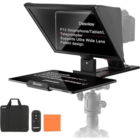 Desview P13 13-Inch Aluminum Teleprompter for Video