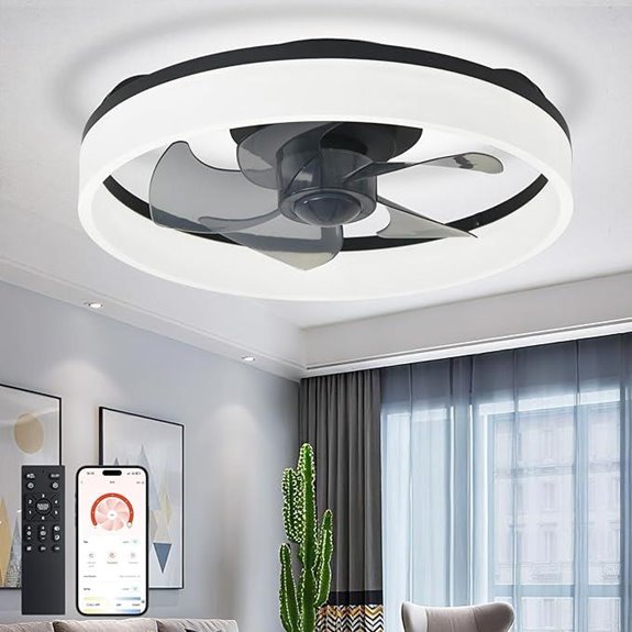 DLLT 16 LED Ceiling Fan with Light and Remote