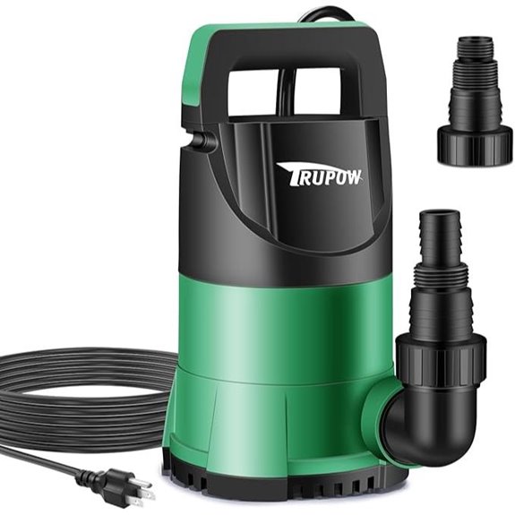 1 HP Submersible Water Pump for Pool Garden Basement