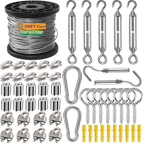 304 Stainless Steel Wire Rope Kit for Outdoor Use