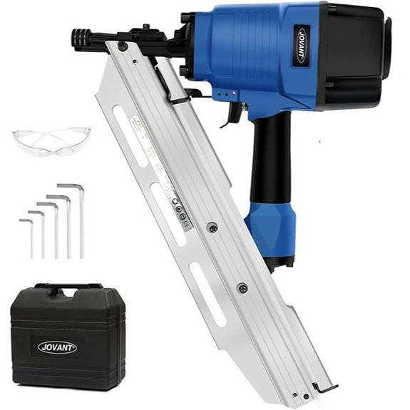 Pro Pneumatic Framing Nailer for 30-34 Degree Nails