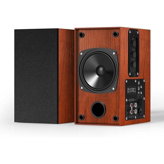 Powered Bookshelf Speakers with 30W x 2 Output
