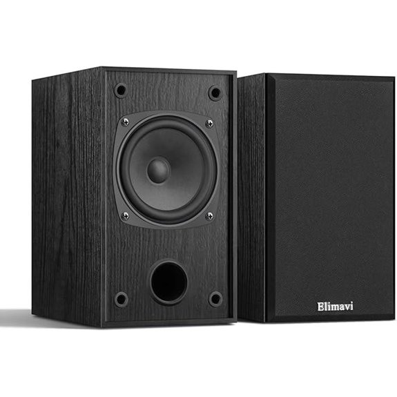 30W Stereo Bookshelf Speakers for Record Player System
