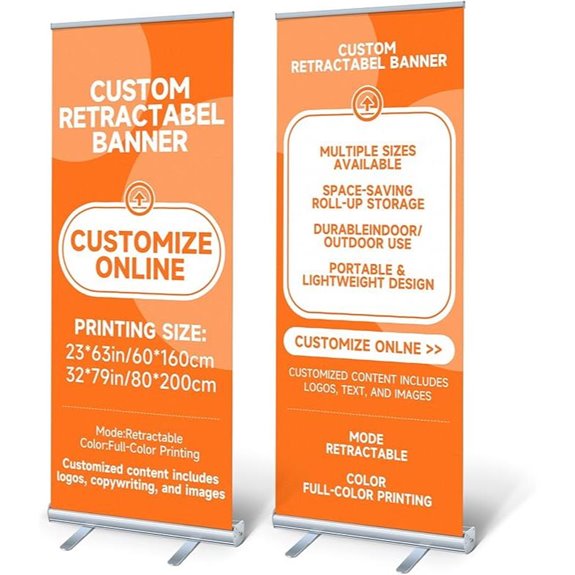 Custom Retractable Banner Stand 33x81