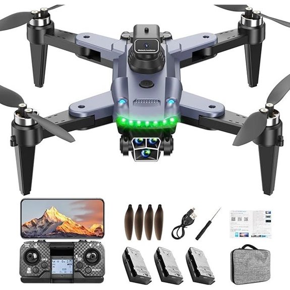 4K GPS Camera Drone with Obstacle Avoidance & Batteries
