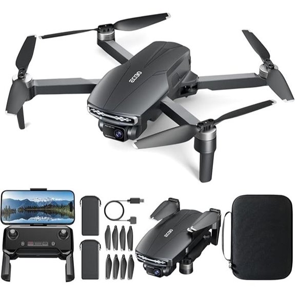 Brushless Drone with Camera 4K Long Range 2 Batteries
