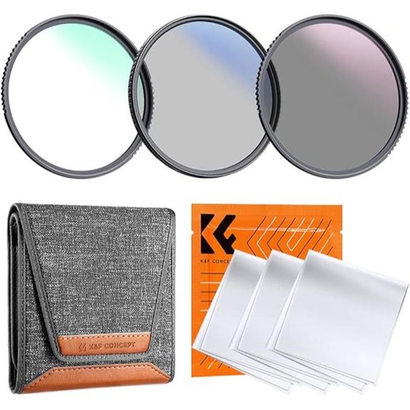K&F Concept 55mm Filter Kit with Cleaning Pouch