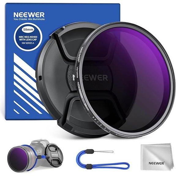 NEEWER 58mm ND Filter Kit with Lens Cap