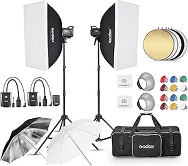 Godox MS300V 600W Studio Flash Kit with Accessories