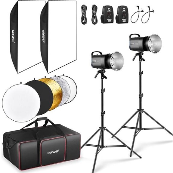 NEEWER 600Ws Studio Monolight Kit with Softboxes